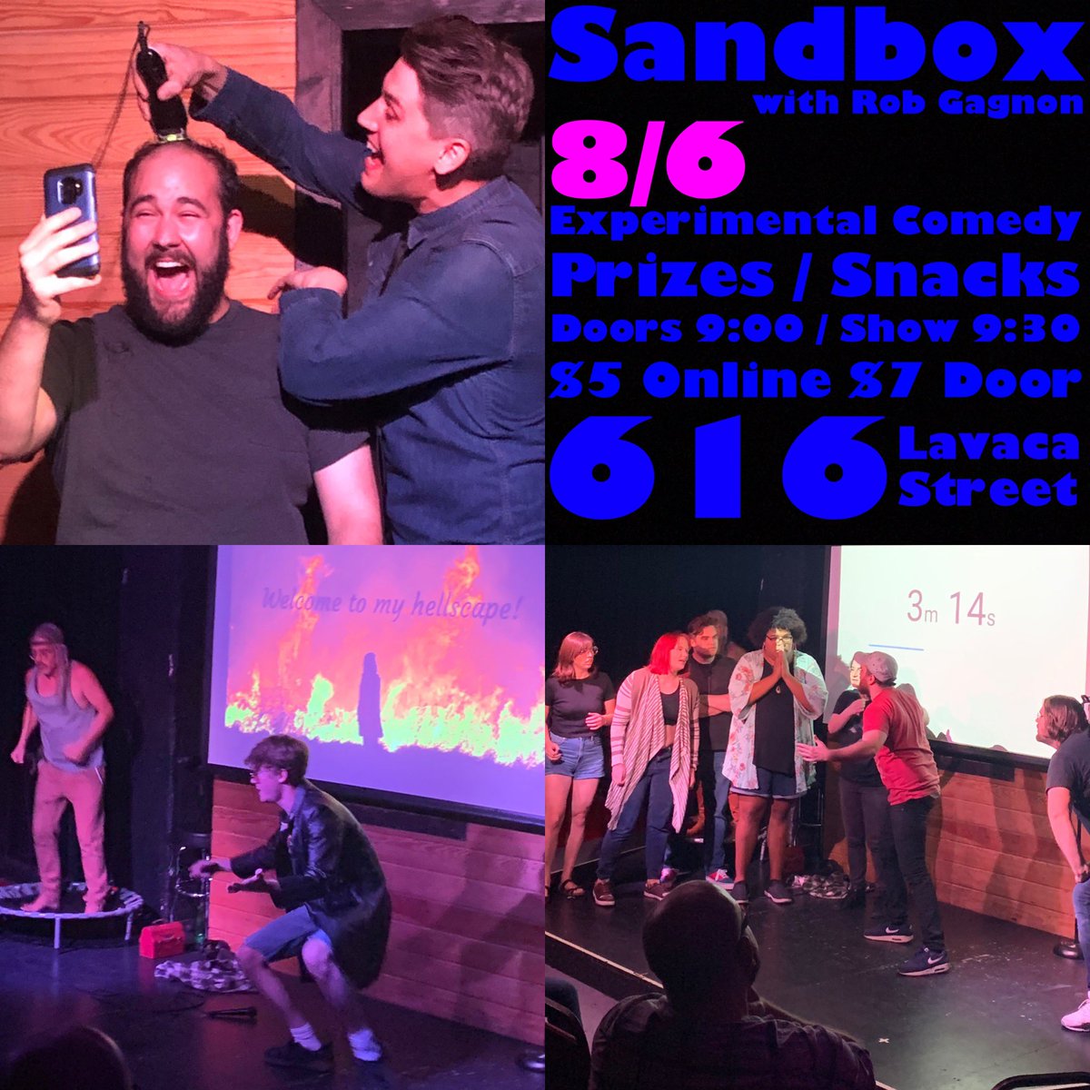 EXPERIMENTAL COMEDY | PRIZES | SNACKS | MUSIC | BYOB | TUESDAY | 9:30 | $5 Online $7 Door | <a href="/FalloutComedy/">Fallout Theater</a> bit.ly/2K5vR1X