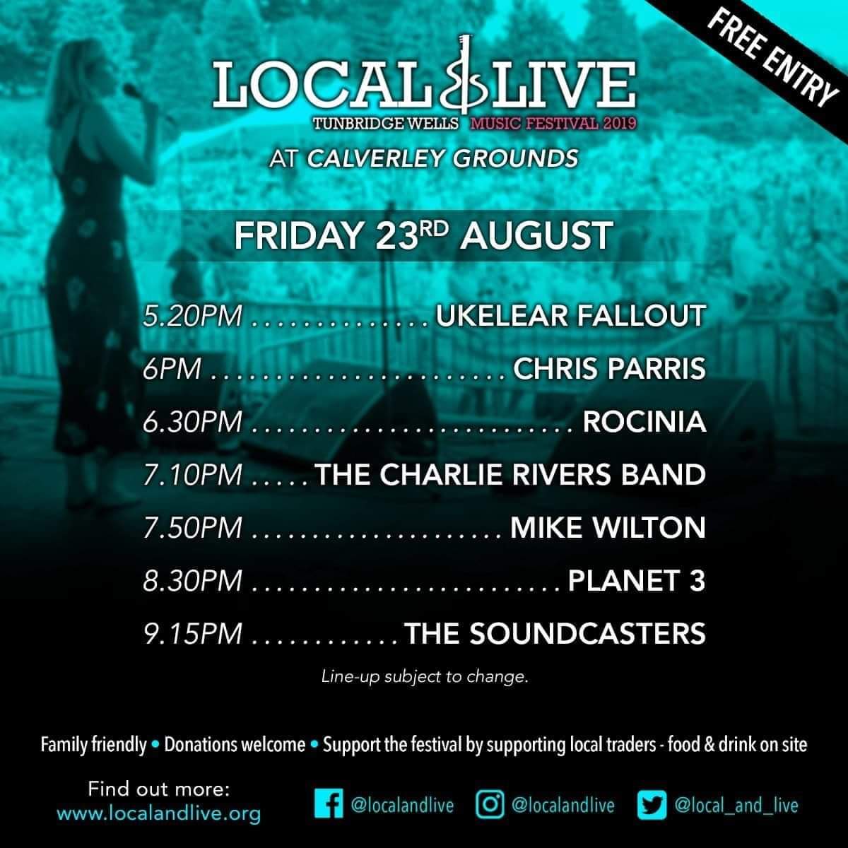 Ukelear Fallout (@ukelearfallout) on Twitter photo Pleased to announce we'll be opening <a href="/Local_and_Live/">Local & Live</a> 2019 in Calverley Grounds on Friday 23rd August, and hanging around afterwards to enjoy the other acts!! #TunbridgeWells Pleased to announce we'll be opening <a href="/Local_and_Live/">Local & Live</a> 2019 in Calverley Grounds on Friday 23rd August, and hanging around afterwards to enjoy the other acts!! #TunbridgeWells