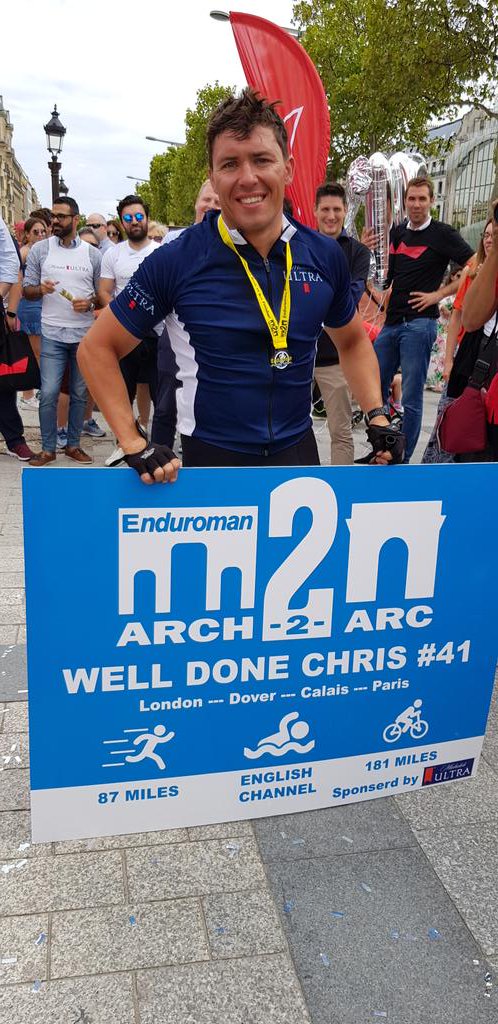 EnduromanEvents's tweet photo. #Enduroman #Arch2Arc @ChrisLeek8

Enduroman #41 Christopher Leek's time splits are as follows:

Run 18:42
T1 13:23
Swim (non wetsuit)  15:28
T2  4:02
Bike 17:54
TOTAL 69:29

A new Non Wetsuit Men's Record!!  Congratulations #41 🍾🍾 https://t.co/TdHV2R0buU