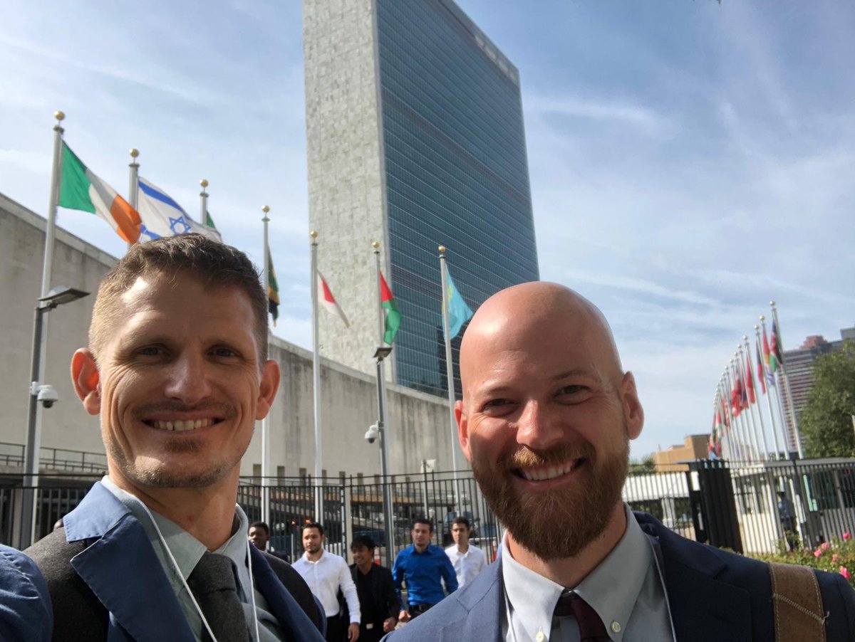 Water4's tweet photo. Water4 CEO Matt Hangen is speaking at the @UN today in a forum about bringing business innovations to the Lake Chad region to help achieve water security for all #SDG6 @SDGaction @OUWaTERCenter 

Watch LIVE now https://t.co/4xZItNlBCF https://t.co/vejxkQd3FO