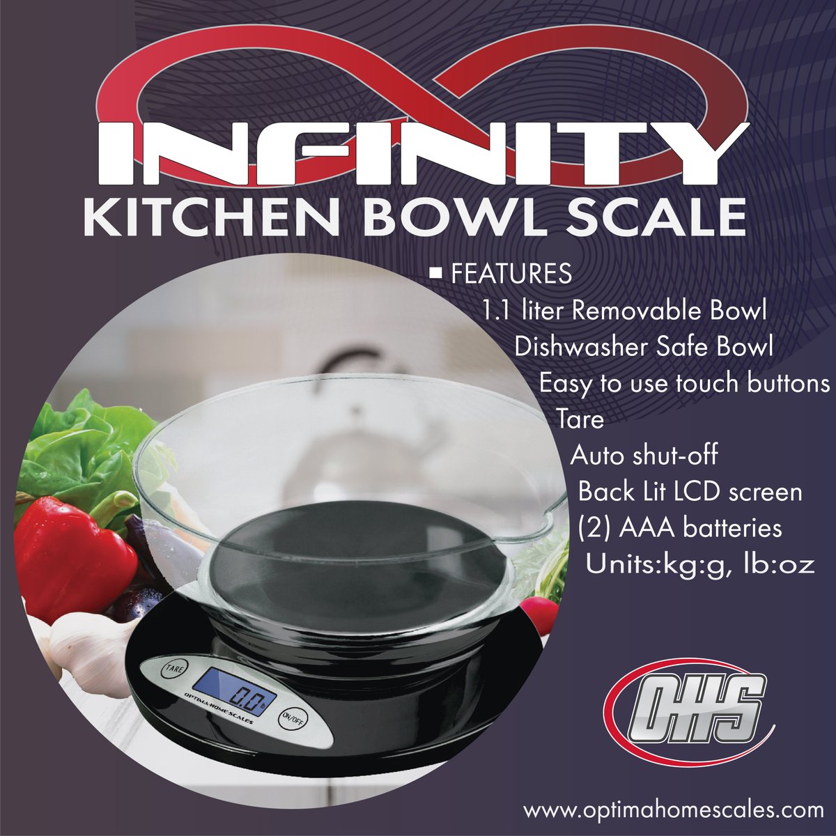 OptimaHomeScale's tweet photo. Infinity 11 lb capacity bowl scale. The Infinity has a removable bowl with spout, made of all ABS material, easy to use push buttons, and a very large backlit LCD display.
#optimahomescales #scales #kitchen #foodblog #nutrition #diet #labratory #bowl #healthylifestyle #cheflife https://t.co/lf1rHbIpIZ
