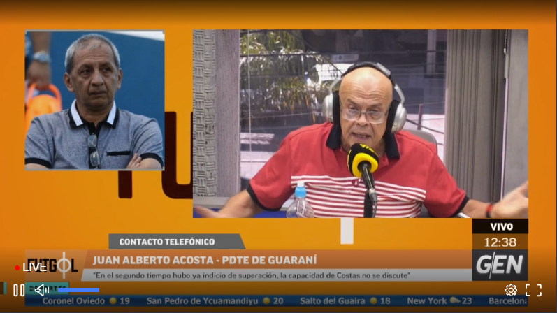 SomosVsSports's tweet photo. 📞Juan Alberto Acosta, pdte de #Guaraní: "Cuando me vienen con el tema de la prima, le digo que no tengo ni para la vecina. En Guaraní no pagamos prima. A veces nos contribuimos todo en el club" #970M https://t.co/6Mc1v4czm2