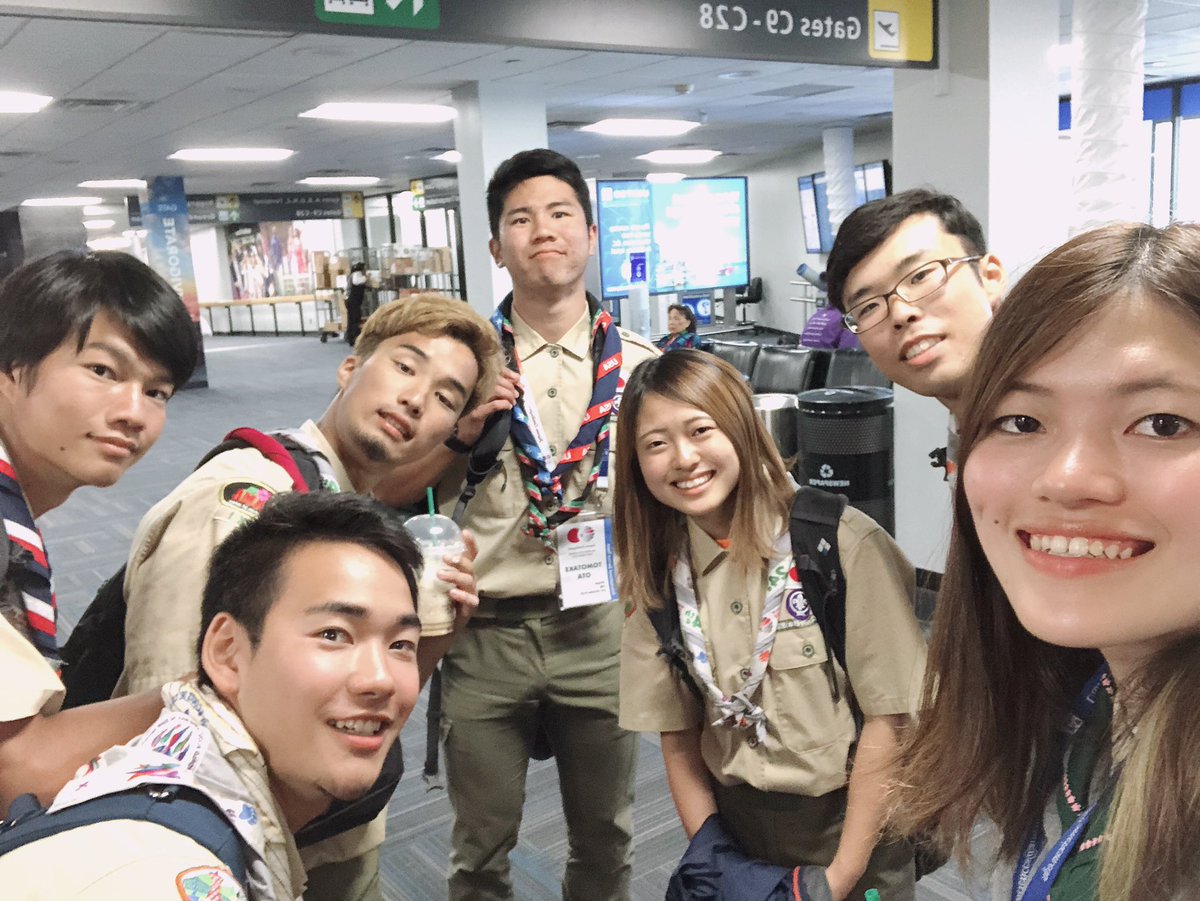 osakayouth's tweet photo. 【24WSJ ISTレポート㉕】
長かった派遣ももう終わり。
帰りたくない!という声が聞こえますが、
12:45発の飛行機で帰国です✈️
無事に全員出国し、飛行機トラブルもなく飛びそうです🛫
約13時間の旅!着く頃には5日を通り越して6日です。
#ScoutJamboree #24WSJ #JapanIST https://t.co/ve9Jq9L8g1