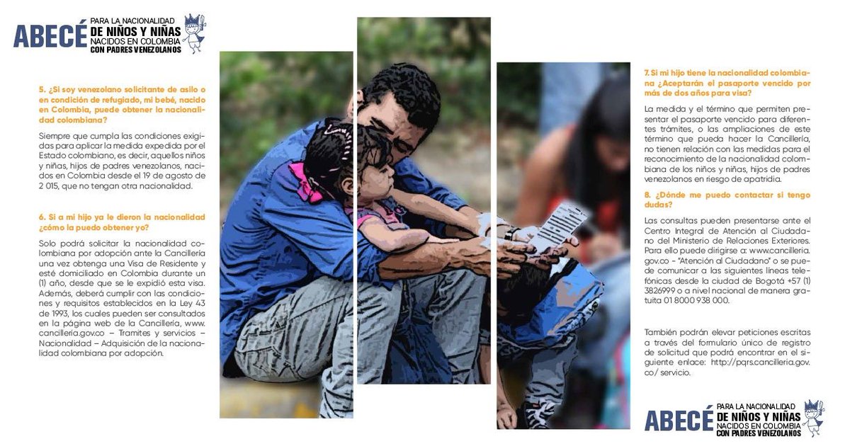 CancilleriaCol's tweet photo. Presidente @IvanDuque, en compañía del Canciller @CarlosHolmesTru, presentó Resolución por la cual el Estado otorga nacionalidad a niños, de padres venezolanos, nacidos en Colombia a partir del 19 de agosto de 2015. #PrimeroLaNiñez https://t.co/MKq4uCQPjz