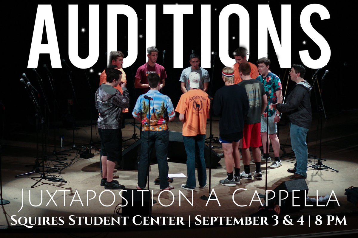 Fall 2019 semester is coming up and that means auditions are happening! Check out our Facebook for the event page with more details. See you there!