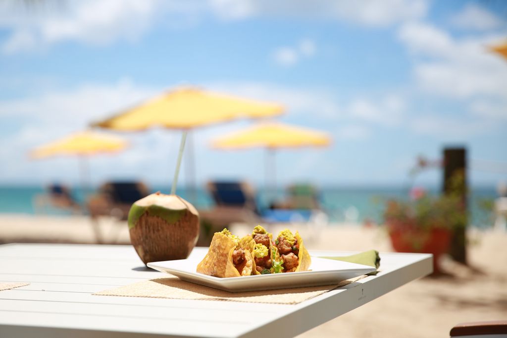 Happy #EmancipationDay #Grenada! How are you enjoying your day? We are sampling some of Chef Cristian Bassi’s new lunch dishes! To start, a #refreshing summer feta salad and for the main course, the #fishtacos. 🌮 Have a look at our full menu here: buff.ly/2YrwDOi