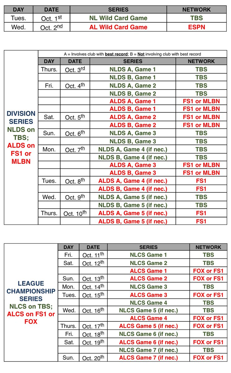 Tbs Mlb Playoff Schedule 2025