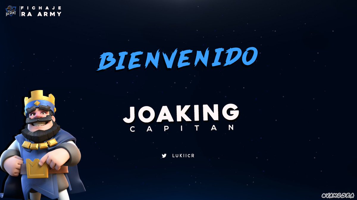 #CR | Presentación!

Le damos al bienvenida a <a href="/LukiiCR/">Lukii</a> quien estara ocupando el cargo de Capitan del equipo! 🔥

Un gusto tenerte entre nosotros, esperamos te sientas comodo en el equipo!

#VamosRA #WeAreRA