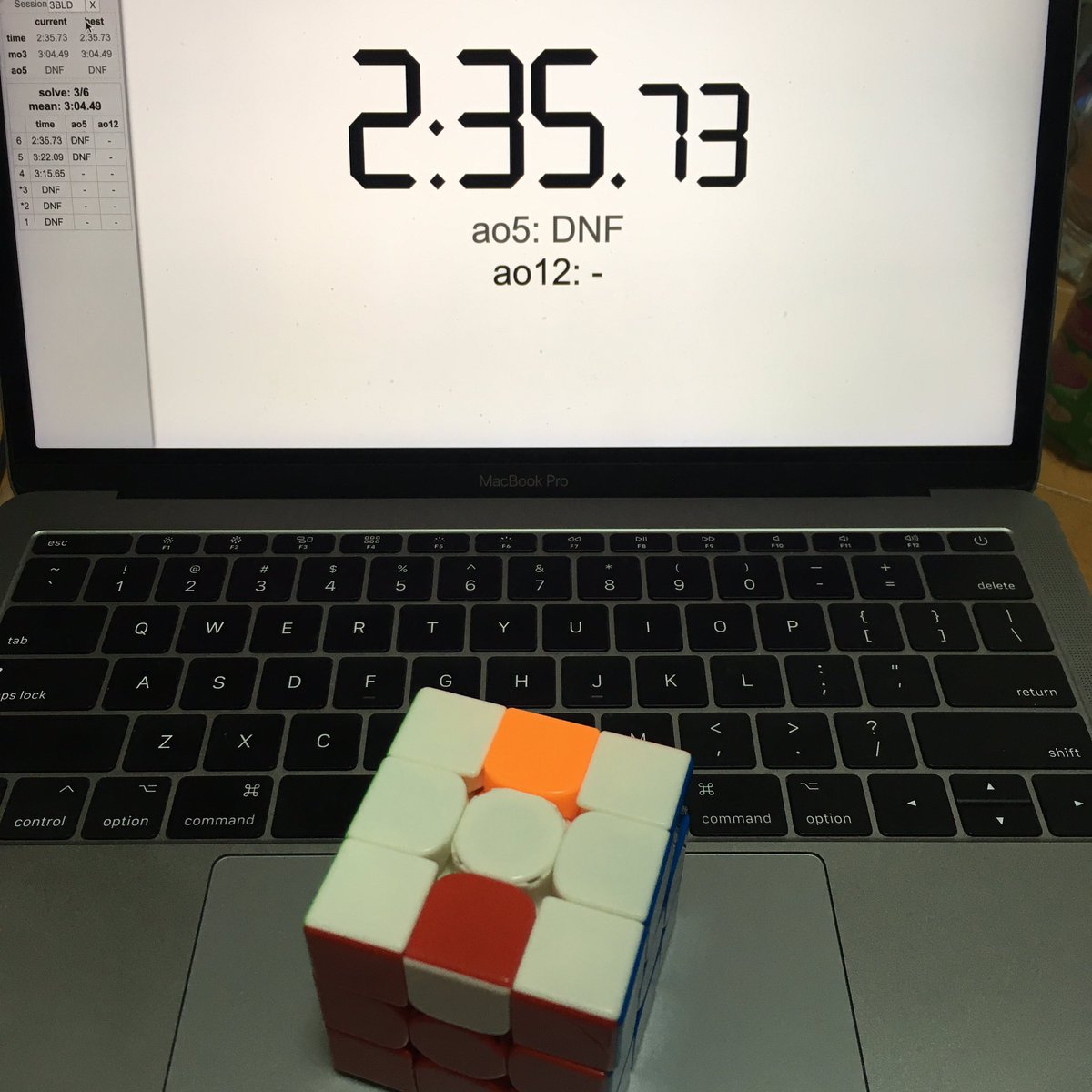 speedsolve's tweet image. 伸びてる気がする。記憶早くなった。
#3BLD #EO2