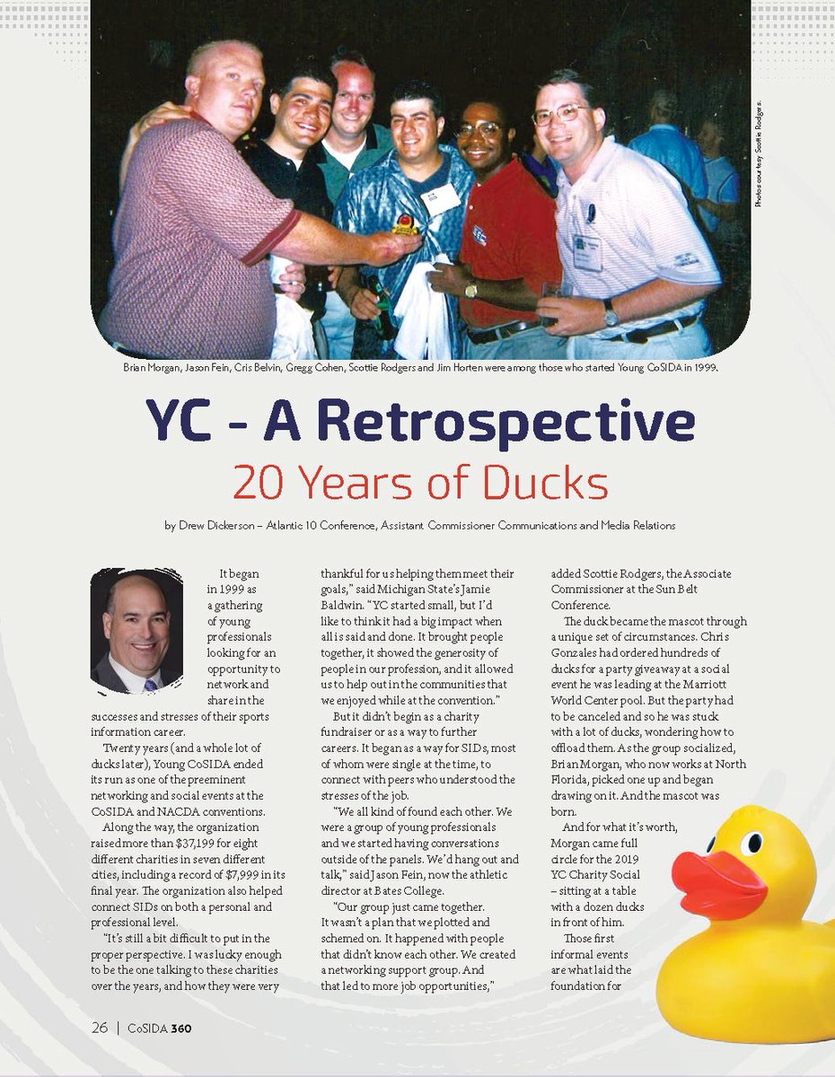 Young_CoSIDA's tweet photo. Check out the current edition of @CoSIDAnews 360 and the piece on YC by @Drew_Dickerson. 

This retrospective takes a look at the impact YC had so many people in college athletics over its 20-year run.

📰: https://t.co/7of3m6rfGi

#ForeverYC https://t.co/tjVu2fLZ7j