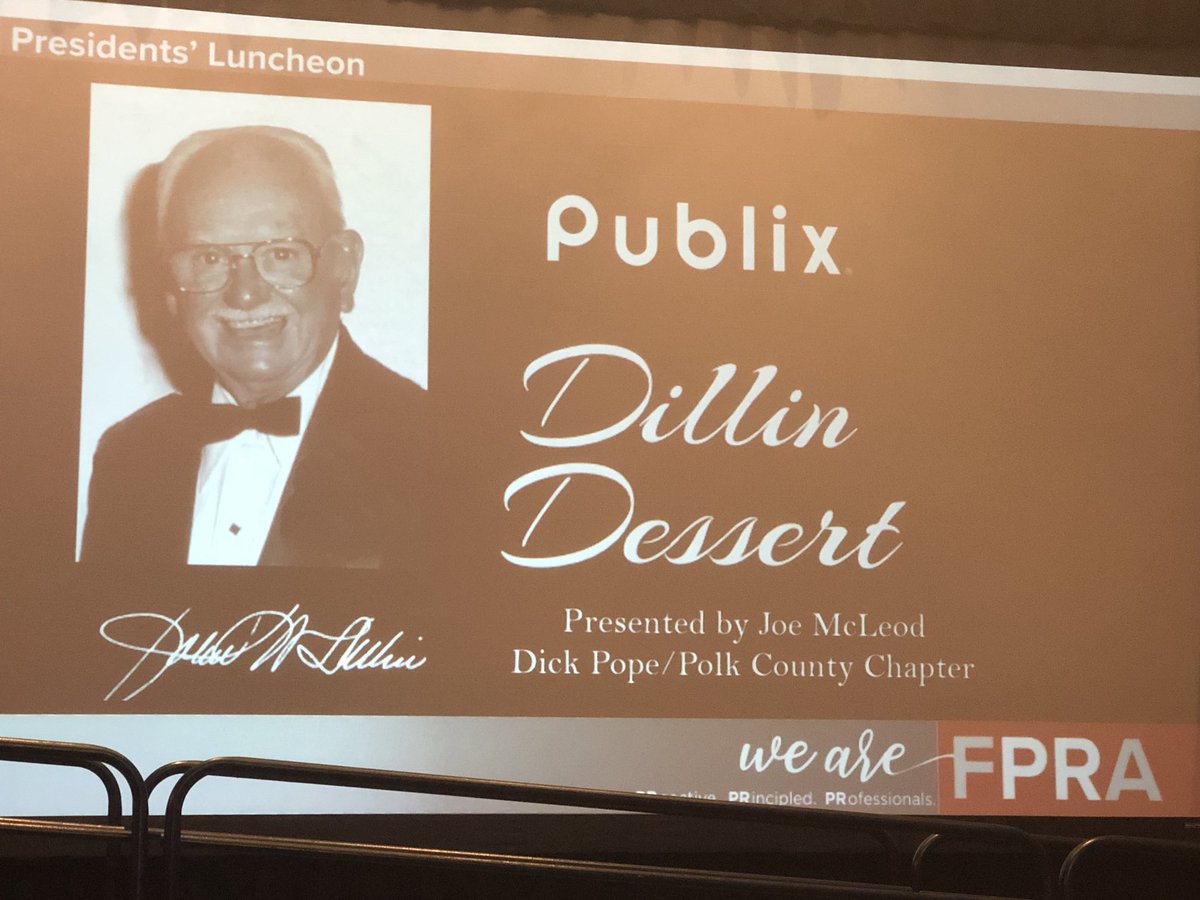 chrisgent's tweet photo. And now... one of @FPRA's greatest traditions: The #DillinDessert! Sponsored this year by @Publix! #FPRA81AC #fprasmart #fpraengaged #fprafun #fpra #chocolate https://t.co/yNcu19X32u