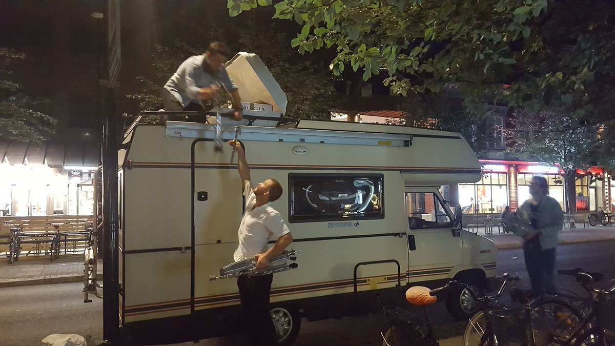 loading up the van late at night in Karlstad, Sweden - after a fantastic gig at The Bull Bar 

#tourvan