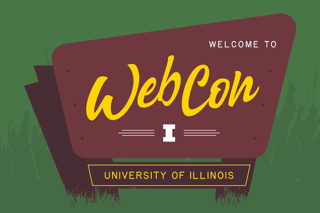 UofIWebCon's tweet photo. 1 more week to submit your proposals to #UofIWebCon April 8-10, 2020! 💫https://t.co/kaL2rQyD17 #webdev #webdesigner #contentcreators #podcaster #SocialMediaManagement  #uxdesign #LifeHack #MobileApp #UI #UX #brandstrategy #backend #frontend #womenintech #blacktechtwitter https://t.co/SHemMYs6lv