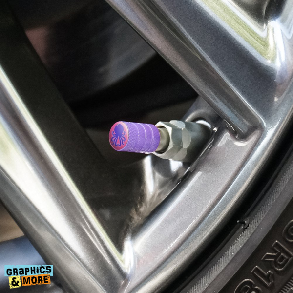GraphicsAndMore's tweet photo. These valve stem caps will octopi your thoughts! 🐙 https://t.co/SojfZXDBTj https://t.co/fmBwSMMnxk