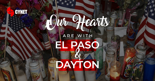 cynethealth's tweet photo. To everyone in El Paso and Dayton, our hearts and prayers are with the families and friends of those who lost loved ones in the recent shootings. #elpaso #dayton #EndGunViolence https://t.co/WUtlq5HfSC
