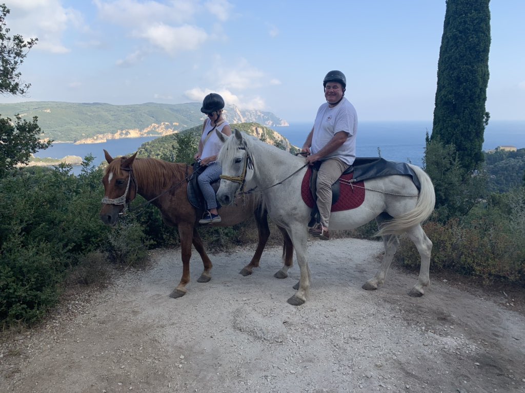 bairbre_r's tweet photo. #Greece Best way to climb Corfu’s hills... #GreekViews #Horseback @IanTannahill @dunfanaghystabl https://t.co/RmGQQtjRFD