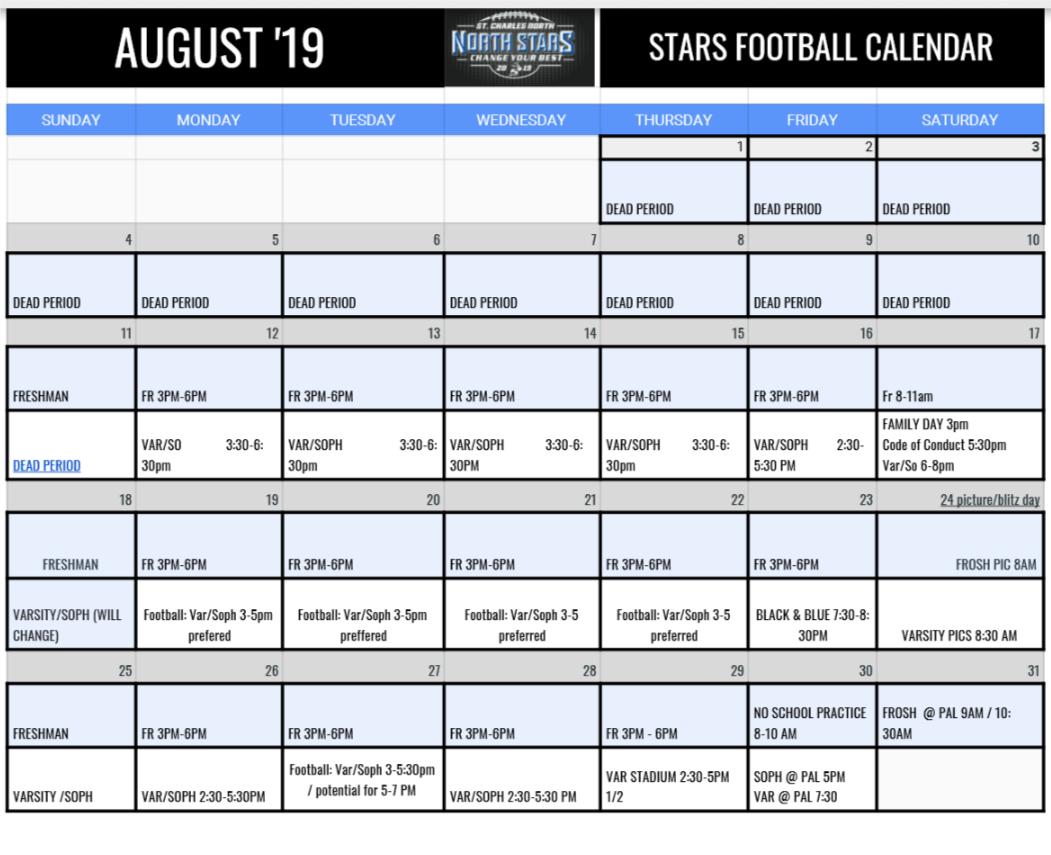 robertpomazak's tweet photo. @SCNFBplayers @scn4th_Phase @SCNFB2022 @scnfb2021 @SCNFB2023 Let the countdown begin! Each day we will highlight another great moment in Stars History ! Week 1 Practice Block and August Cal has been shared on G class, here it is for others. #theprocess2019 #changeurbest https://t.co/UmYKjZ4N5F