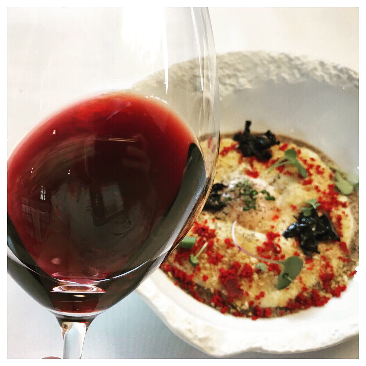 grillandrum's tweet photo. Free range egg cooked at a low temperature with truffled potatoes and wild mushrooms was amazing. It was paired beautifully with a A Capitana. #espadeiro #yayodaporta #estherdaporta https://t.co/0vkJyx2SAU