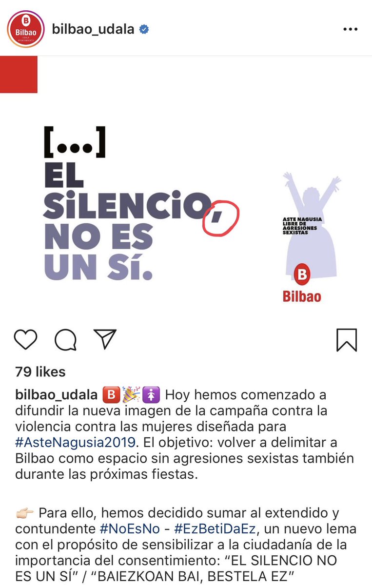 XoseCastro's tweet photo. Querido Ayuntamiento de Bilbao: la campaña está muy bien, pero he tenido que leerlo tres veces para enterarme. Vean cómo cambia el significado poniendo coma o no tras el sujeto:

—Nerea come apio.
—Nerea, come apio.

#PonUnCorrectorEnTuVida https://t.co/HvYACaT6HU