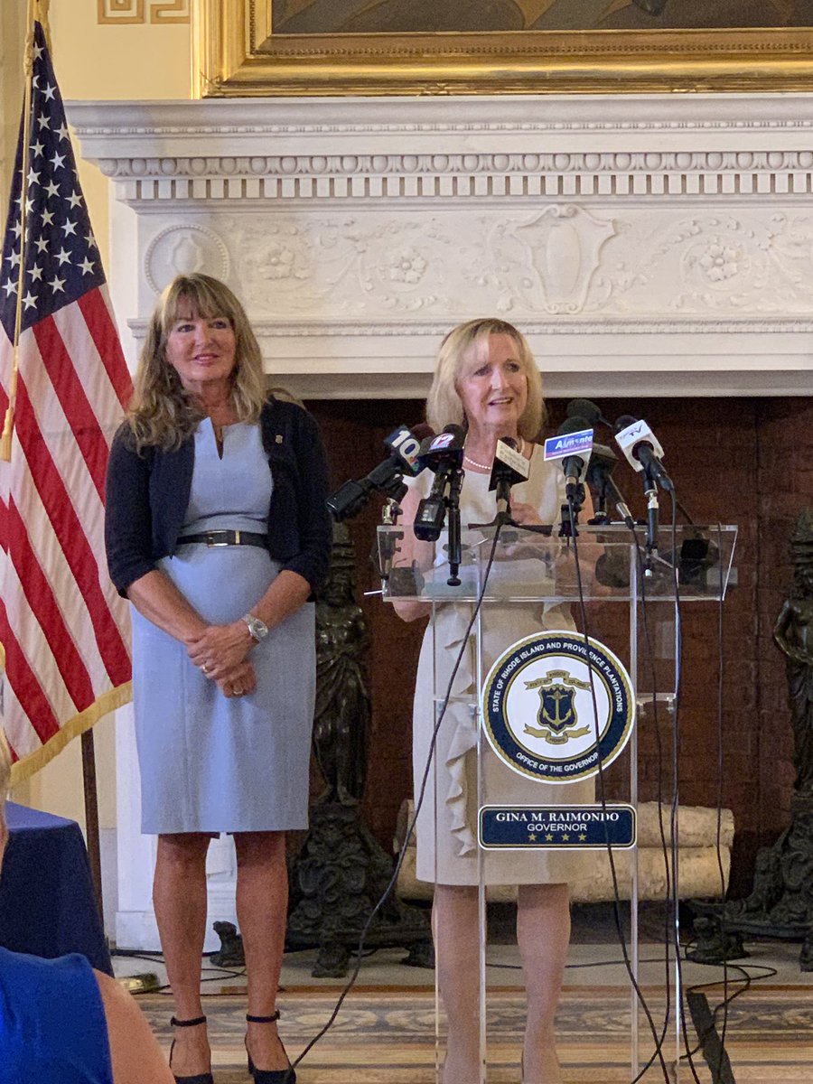 RIHouseofReps's tweet photo. HAPPENING NOW: Governor @GovRaimondo ceremonially signs legislation championed by @repmcentee33 that extends the state’s civil statute of limitations for childhood sexual abuse from 7 to 35 years. https://t.co/03q15Qka6w