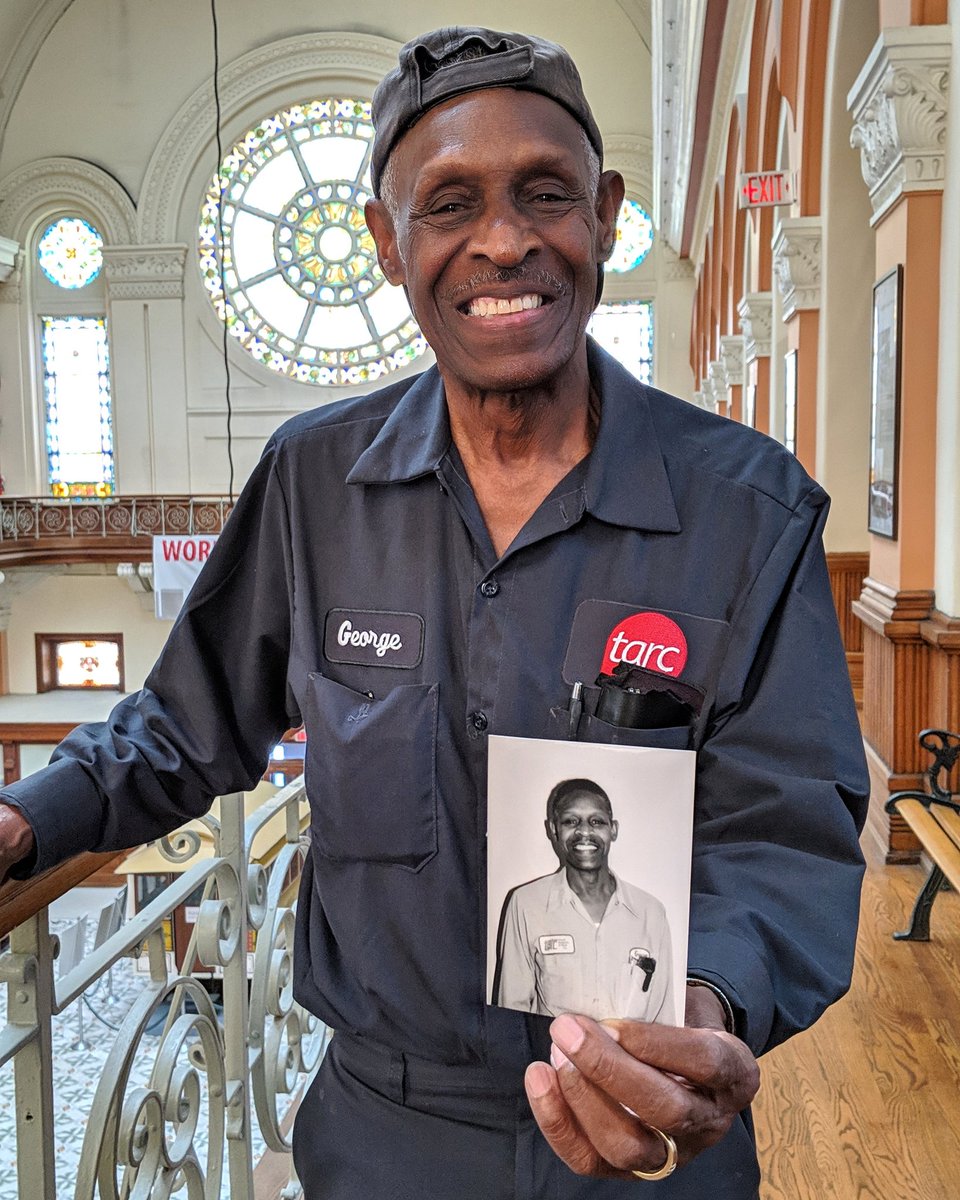 ridetarc's tweet photo. During our #45th, we want to introduce you to the men and women who go above and beyond to help us serve Greater Louisville every day. β£
Meet George! George has performed custodial duties for 3οΈβ£3οΈβ£ years. Hard-working, hilarious and helpful! #TARC45 #45in45 #WeMovetheCity π https://t.co/qIWaeUYoId