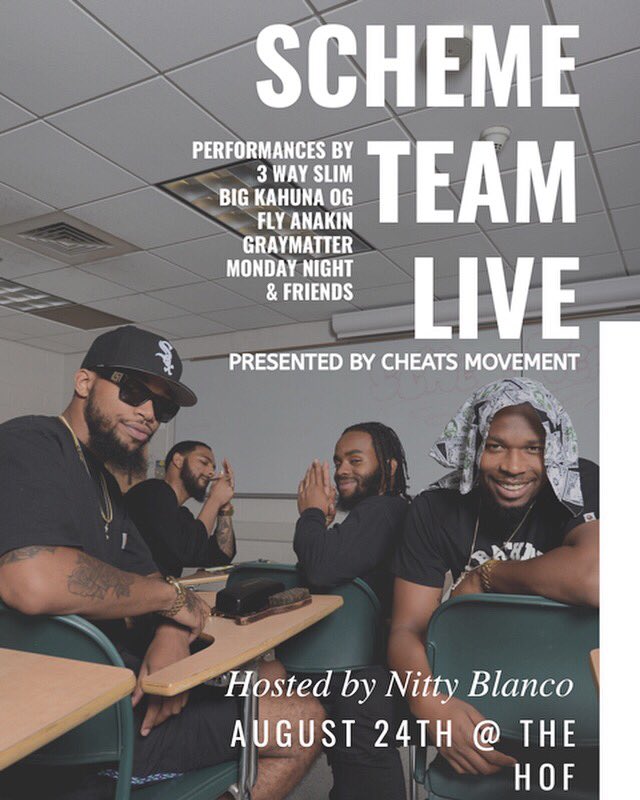BigKahunaOG's tweet photo. SATURDAY, AUG 24TH PRESENTED BY @CheatsMovement @thehofgarden 🦈🦈🦈 #HOLLYBLOCK #SCHEMETEAM #WORLDWIDE https://t.co/wes1SHr0z3
