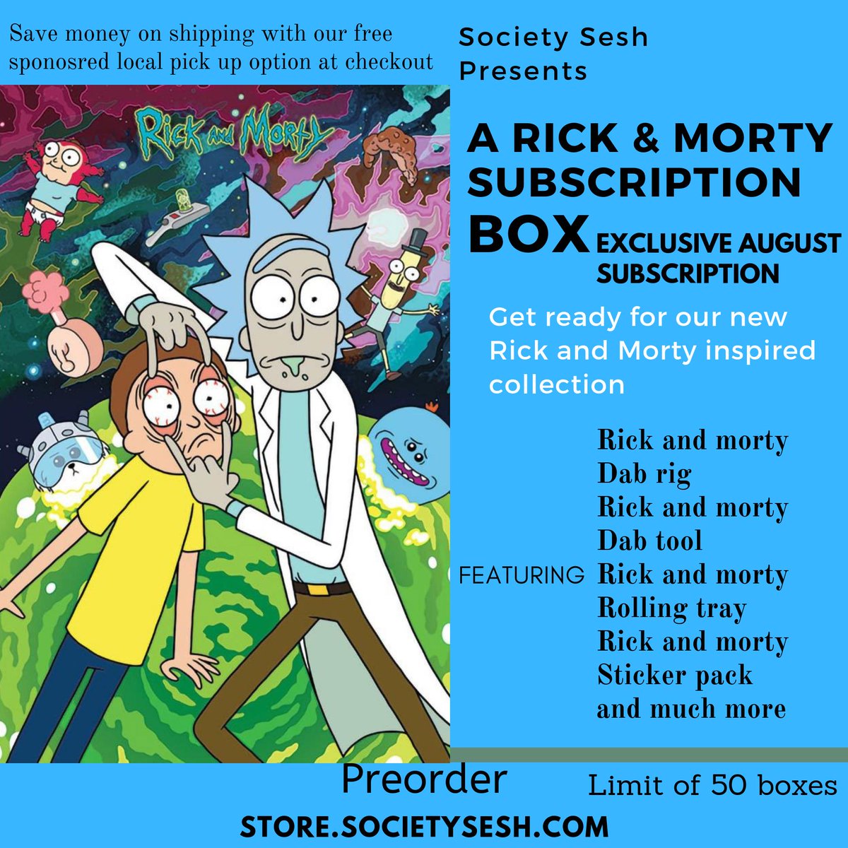 420inArizona's tweet photo. Have you heard about our Rick and Morty Subscription box? - https://t.co/A4E6O4YZot https://t.co/fdDwWzNHCS