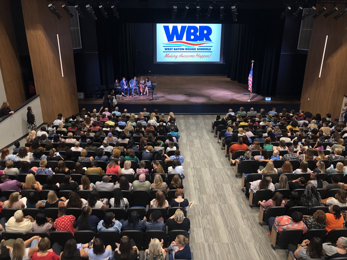 WesWatts1's tweet photo. And we are officially kicked off for the 2019-2020 school year. Thanks to all of the amazing people in the WBR School System. WE CAN and WE WILL expect more from ourselves and our students. https://t.co/GrhLbZRWHB
