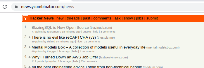 mario21ic's tweet image. @blazingsql estuvo como top en noticias de Hacker News!! #openSource \m/