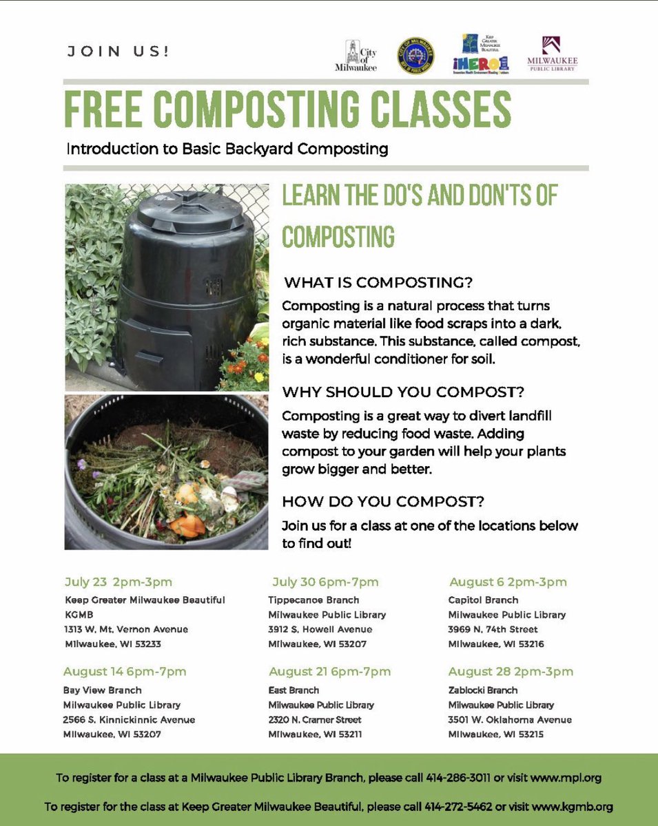 ecoCityMKE's tweet photo. #CompostMKE #WI_Compost #Milwaukee #foodrecycling #organicsrecycling #MKE #circulareconomy https://t.co/fHCZCz2yAT