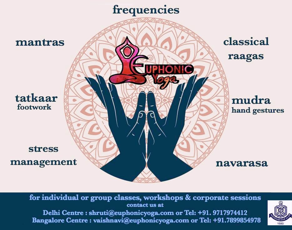 EuphonicYoga's tweet photo. Experience a euphonic journey with the nuances of yog, Indian classical music &amp; dance with International Certificatation in Yogic Dance Studies by UNESCO,  Paris.

Register with us for Delhi &amp; Bangalore at shruti@euphonicyoga.com

#EuphonicYoga #RegisterNow #Delhi #Bangalore https://t.co/JM8Pj6KvxC
