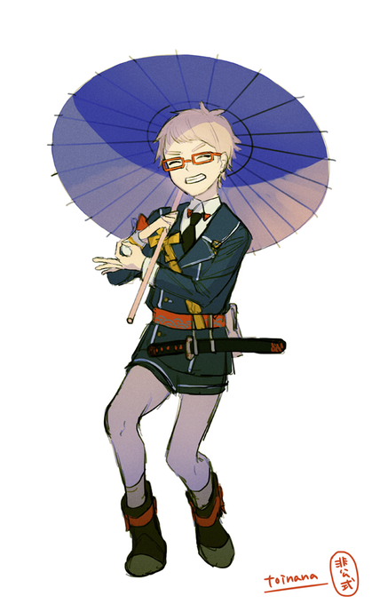 刀剣乱舞 公式絵師の問七先生が前田藤四郎 博多藤四郎のイラストを描いてくれたぞ 刀剣速報 刀剣乱舞まとめブログ