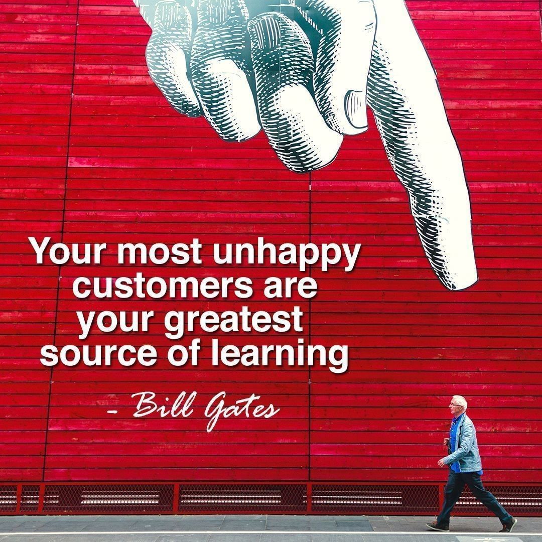 AbidConference's tweet photo. #MindfulMonday In his book "Business @ the Speed of Thought" Bill Gates said "Your most unhappy customers are your greatest source of learning."  
.
Are you listening to your customers? https://t.co/h789qb2cCh