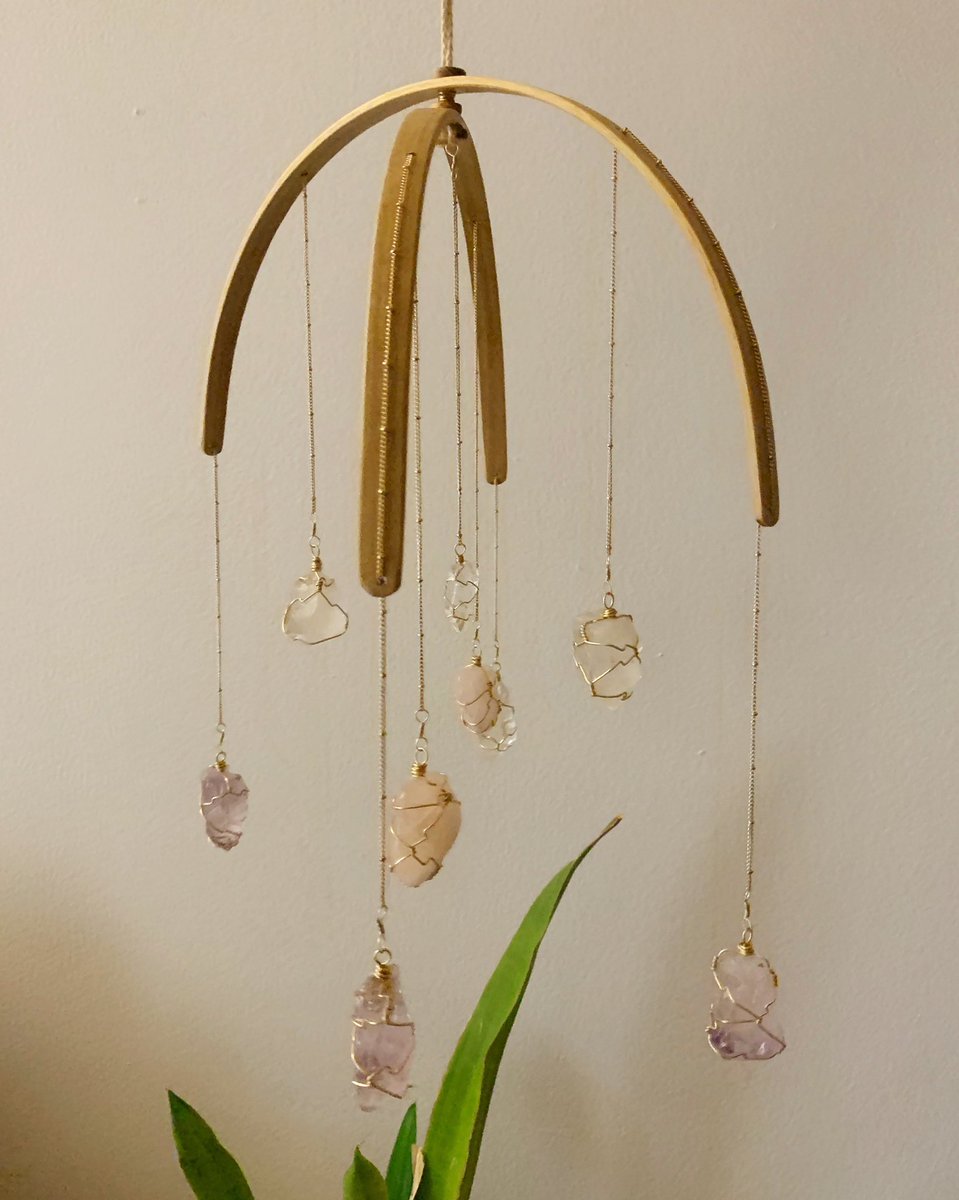 ABAjewels's tweet photo. This weekend I completed another custom-made Crystal Mobile!
๐ฎ
Made with:
-Clear Quartz
-Rose Quartz
-Amethyst -Brass
-Organic Acacia Wood โจ
These bespoke mobiles are available via https://t.co/vd5A6QBnzz
๐
#ABAjewels #CrystalMobile #ABAhome #ABAbaby #crystalmagic https://t.co/tbjaWahdW2