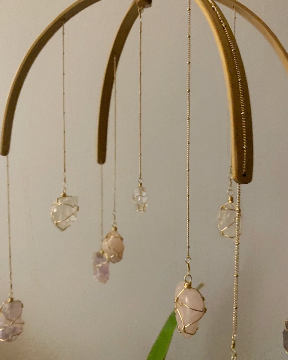 ABAjewels's tweet photo. This weekend I completed another custom-made Crystal Mobile!
๐ฎ
Made with:
-Clear Quartz
-Rose Quartz
-Amethyst -Brass
-Organic Acacia Wood โจ
These bespoke mobiles are available via https://t.co/vd5A6QBnzz
๐
#ABAjewels #CrystalMobile #ABAhome #ABAbaby #crystalmagic https://t.co/tbjaWahdW2