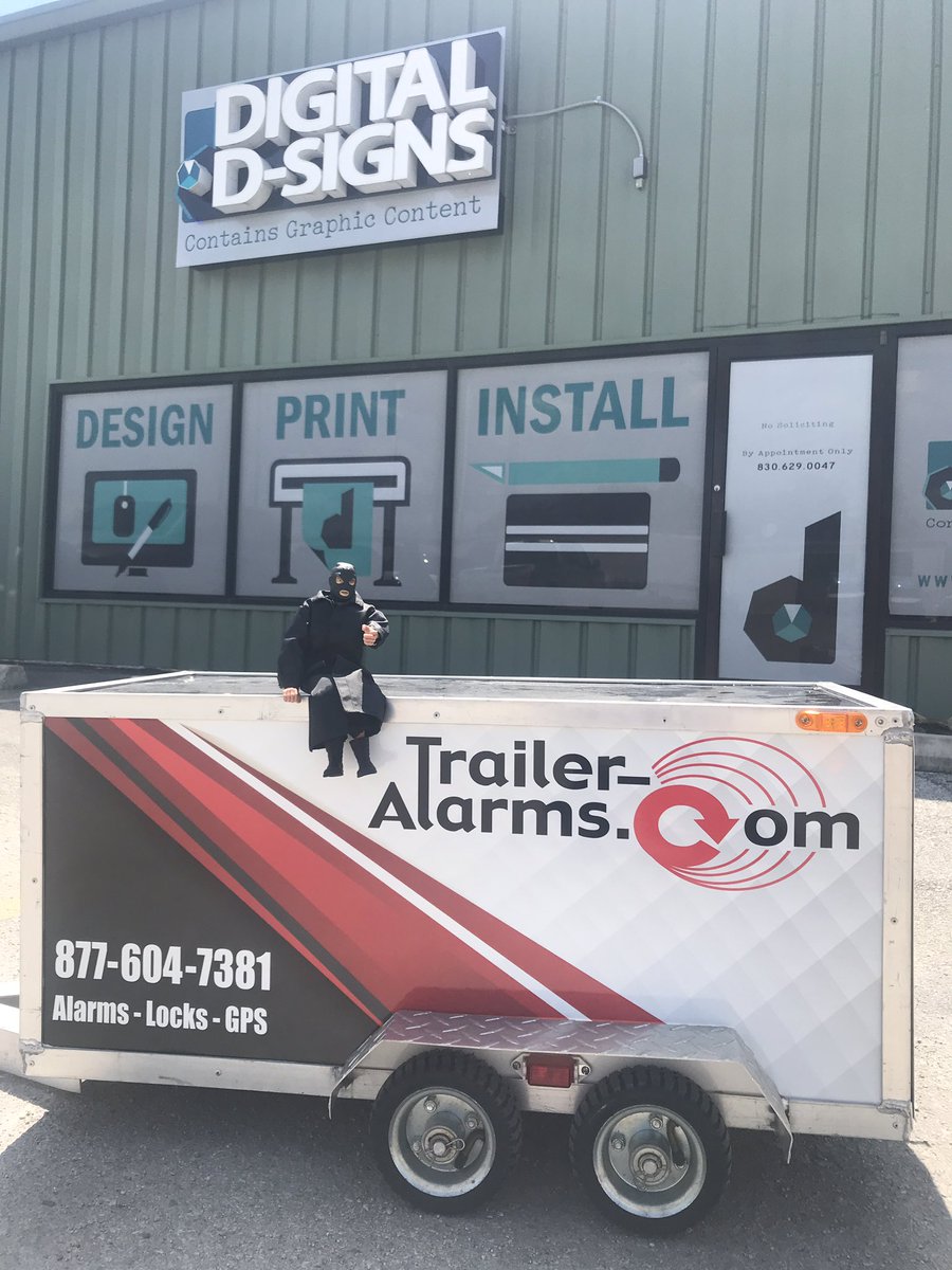 traileralarms's tweet image. Picked up the freshly wrapped trailer from @DigitalDSigns .
Great job and much appreciated.

#stolentrailer #trailertheft #trailerprotection #trailerprotectiontheftprevention #traileralarms #tradeshow #pri2019