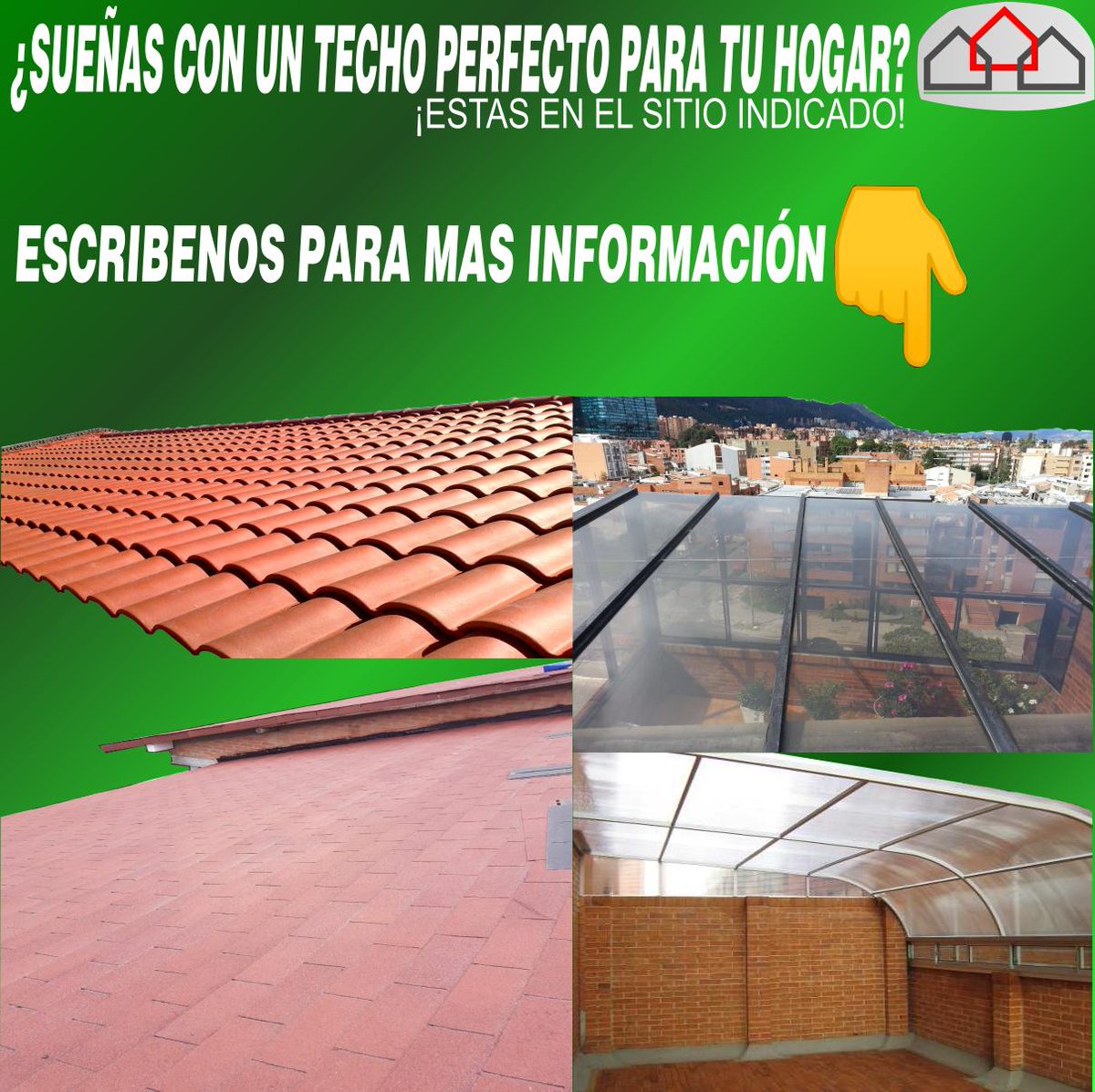 STyMarquesinas's tweet photo. ¡Escribenos! Tenemos variedad de servicios que pueden interesarte😉

#SomosLaSolucion #Bogota #Techos #Marquesinas https://t.co/B13d8jPbzK