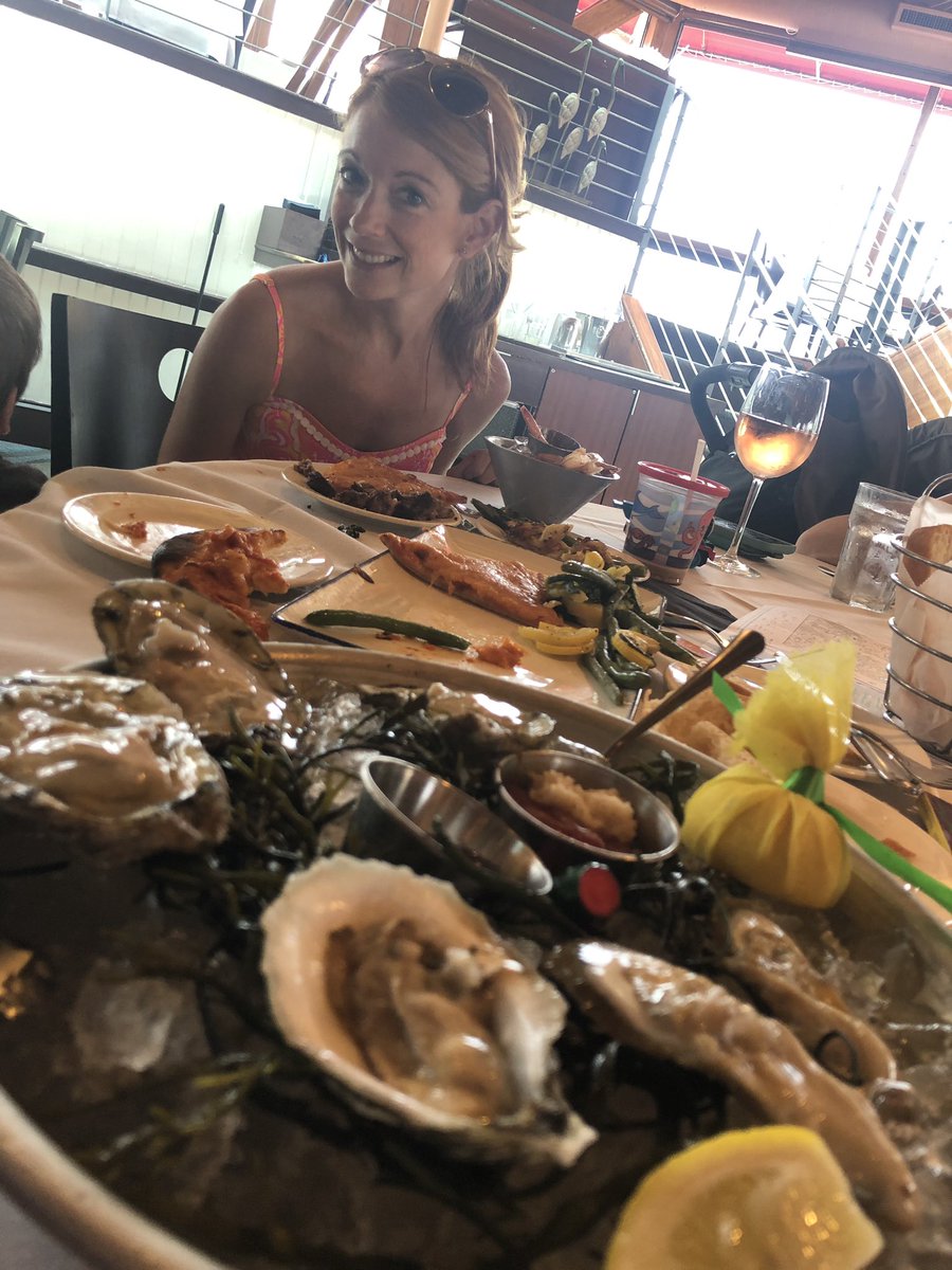 JoshuaHenne's tweet photo. Happy #NationalOysterDay. Fitting to celebrate with @JeanetteNJ here in #Baltimore at @rustyscupper1. #WeAreBaltimore #BattleCreekOysters #WarShoreOysters #RustyScupper https://t.co/3OkXGc8eXj
