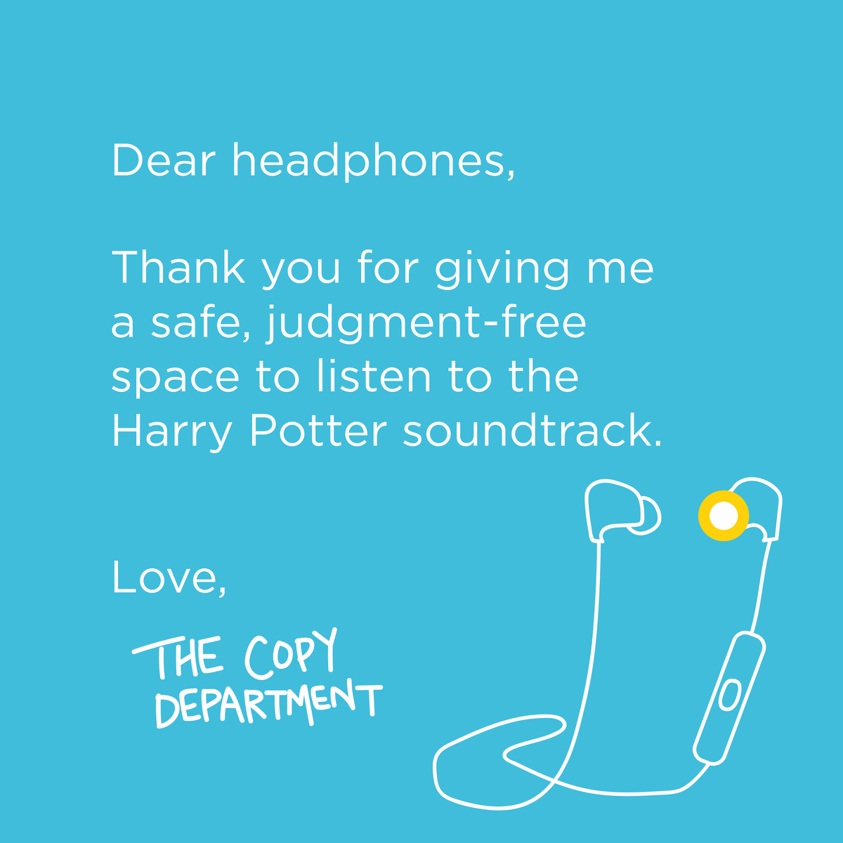 DDB_Health's tweet photo. DDB Health's #Dearblank series: how we show our generosity towards the everyday things we take for granted. #harrypotter #copywriter #nyc #ddbh https://t.co/41f3nEAIrY