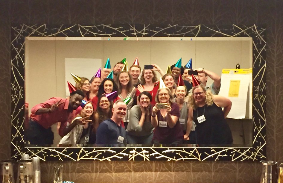 ArtPogue's tweet photo. Thanks to everyone who came to the @alliancetheatre’s session on Dramaturgy by Students at #AATE2019. We loved meeting all of you! #ATInstitute https://t.co/yaDgrpGx73