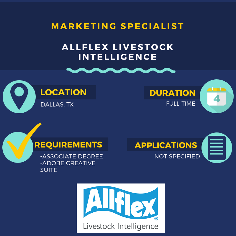 NationalACT's tweet photo. #MotivationalMonday
#Allflex Livestock Intelligence is looking for a full-time #Marketing Specialist! 
Are you the right fit? 
Apply here: https://t.co/fNxzQJSKKo https://t.co/XwXyVFNKVz