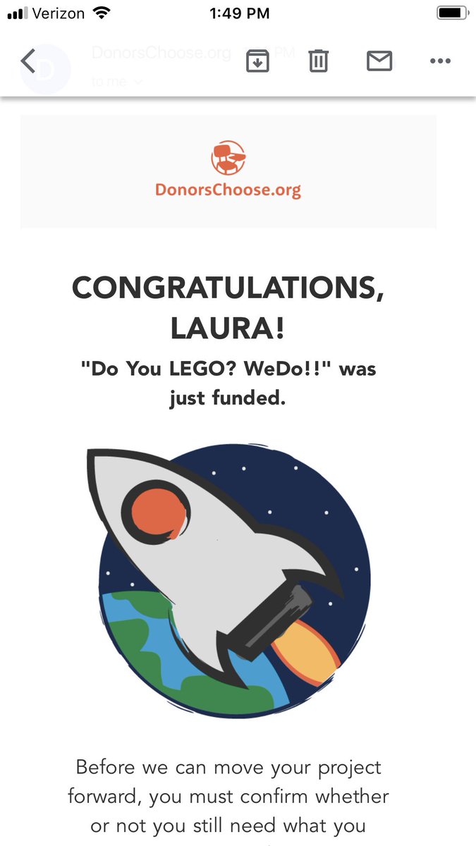 laura_prymak's tweet photo. Yeah!! Our LEGO WeDo project is fully funded!! Can’t wait to show this new kit to our #WPESwolves in #wpeSTEAM ❤️ https://t.co/k5DJu2K56J