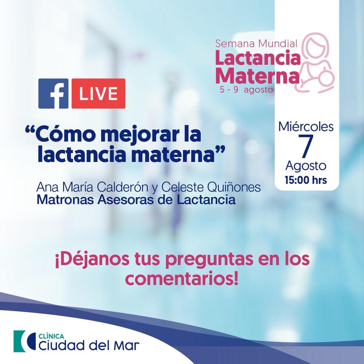 ¿Tienes dudas respecto de la lactancia materna? Participa de la sesión este miércoles de Facebook Live, denominada 'Cómo mejorar la lactancia materna'. ❤ ¿Cómo participar? ❓ ¡Déjanos tus consultas en los comentarios de la publicación! 💬