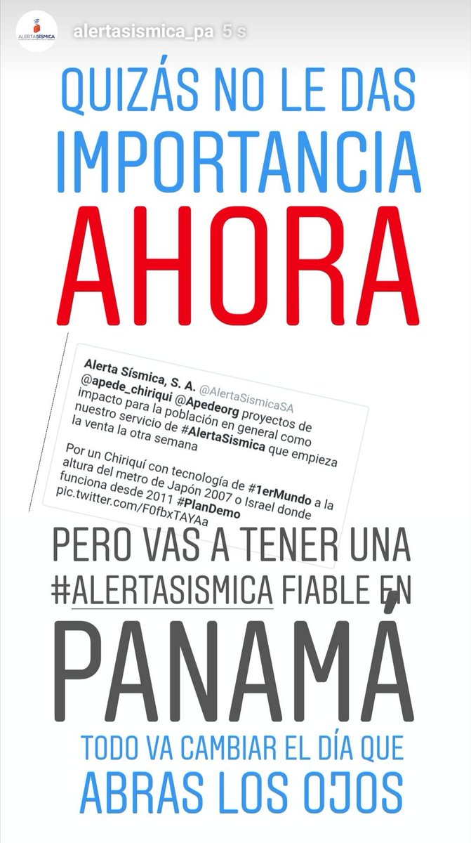 AlertaSismicaSA's tweet image. Queremos ayudar a nuestra región, pero ahora más que nunca tenemos patentes en seguridad, salud, vigilancia y energía solar que cambian todo ojalá y que todo sea más rápido que la #AlertaSismica porque tenemos cosas que valen la pena 
#PlanDemo #Sismo #ColegiosSeguros
#Prevencion
