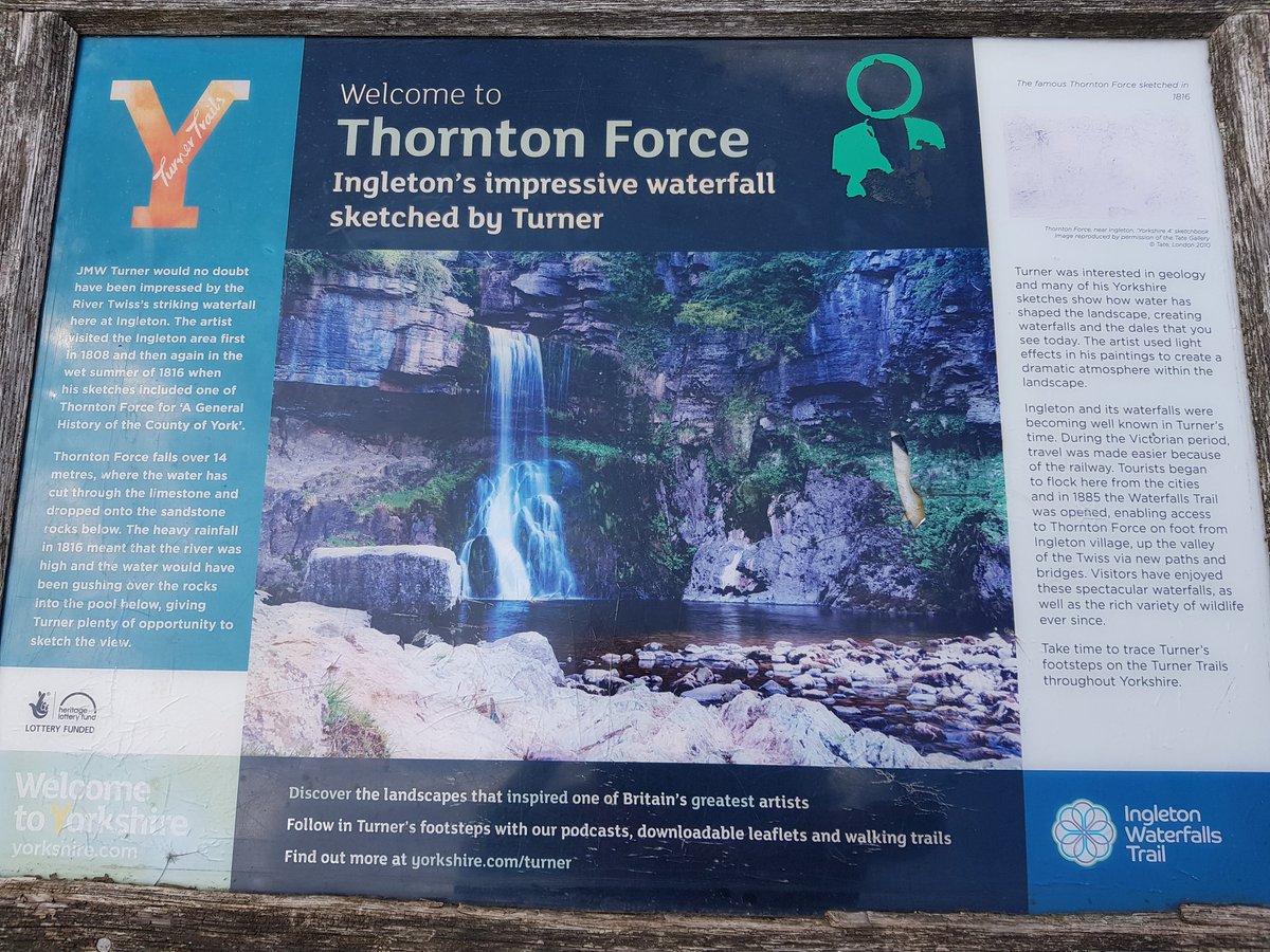 MrsListerStJ's tweet image. Geography, history and art meet up together.  A fabulous trail in Ingleton @PEcoSchools @WoodlandTrust #awesomescenery #Godscreation