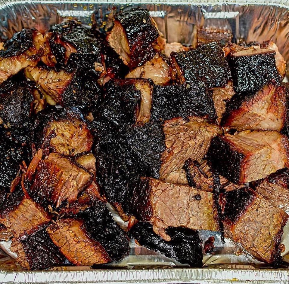 Burnt ends from <a href="/FerrisWheelers1/">Ferris Wheelers</a> . They'll be joining us at Smoked Dallas along with 19 other great BBQ joints. #alltheBBQ Prekindle.com/Smoked