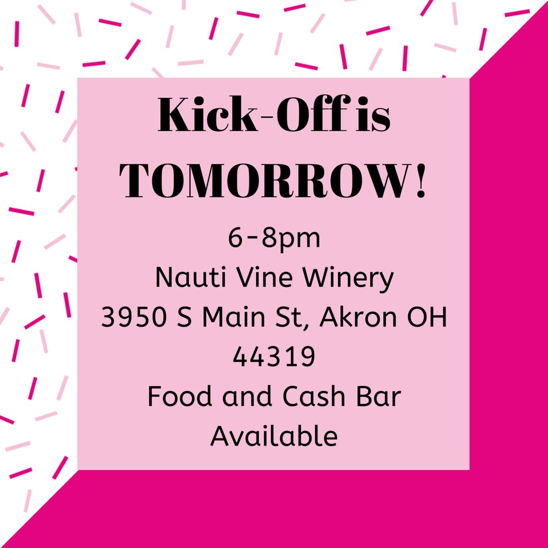akronstrides's tweet photo. Don’t forget our MSABC Akron Kick-Off celebration is TOMORROW! This event will be open house style, at Nauti Vine Winery, and include food and a cash bar from 6 to 8pm 🥂🥪  We can’t wait to see everyone there! 😆🎉 #makingstridesakron https://t.co/yYZ4kb8m88