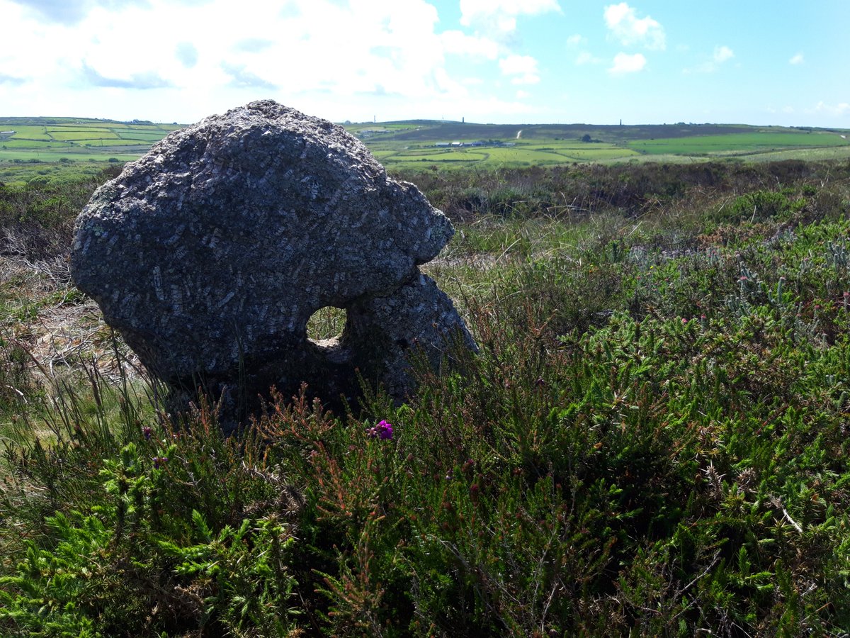 The area around the dramatic rock outcrop of Carn Kenidjack is particularly rich in prehistory, even by  #Penwith standards. I've been wondering about it being the focal point of a processional route similar to Carn Galver mentioned above.   #PrehistoryOfPenwith