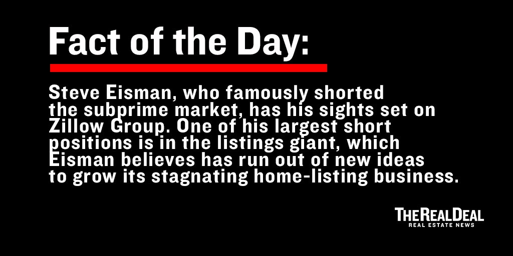 trdny's tweet photo. Eisman, who made hundreds of millions of dollars betting against collateralized debt obligations laden with subprime residential mortgages, is now a portfolio manager and is shorting other companies including Barclays and TD Bank.
#TRDFacts #Factoftheday #Fact https://t.co/CW481jh2yT