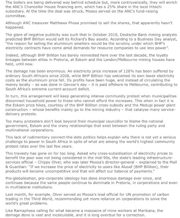 Lwandle1949's tweet photo. @IndWorldThinker @SACP1921 @SAEditorsForum @Corruption_SA @SABCNewsOnline @cfrolick @SAReserveBank TH WORLDS GREATEST POWER RIP OFF
#MickDavis (#CR17 FUNDER) offered Gencor large part of 40yr Eskom #SecretDeals.It paid Eskom R0.09per kWh,While POOR MAJORITY PAID R1 p/kWh.
Poor subsidizing Rupert &his cabal
StateCaptureInquiry
#RamaphosaLeaks https://t.co/CVEoHTmymC